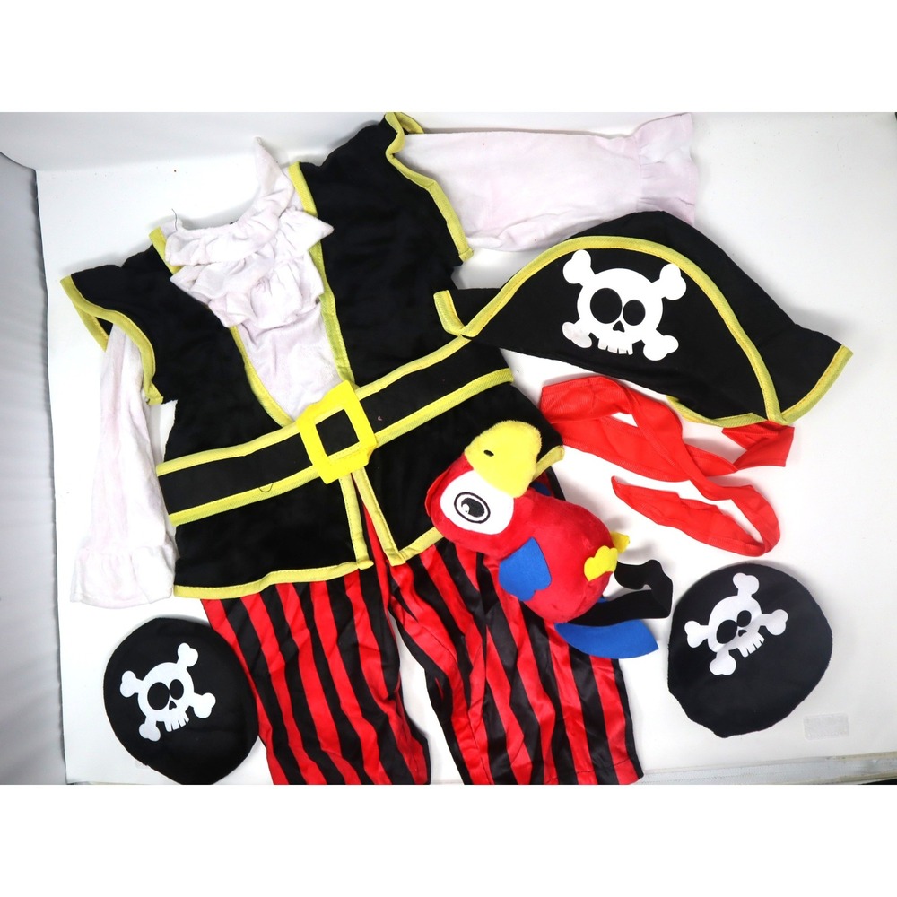 Baby Pirate Costume 12-18M Spooktacular Creations Kids 5pc Set with Parrot